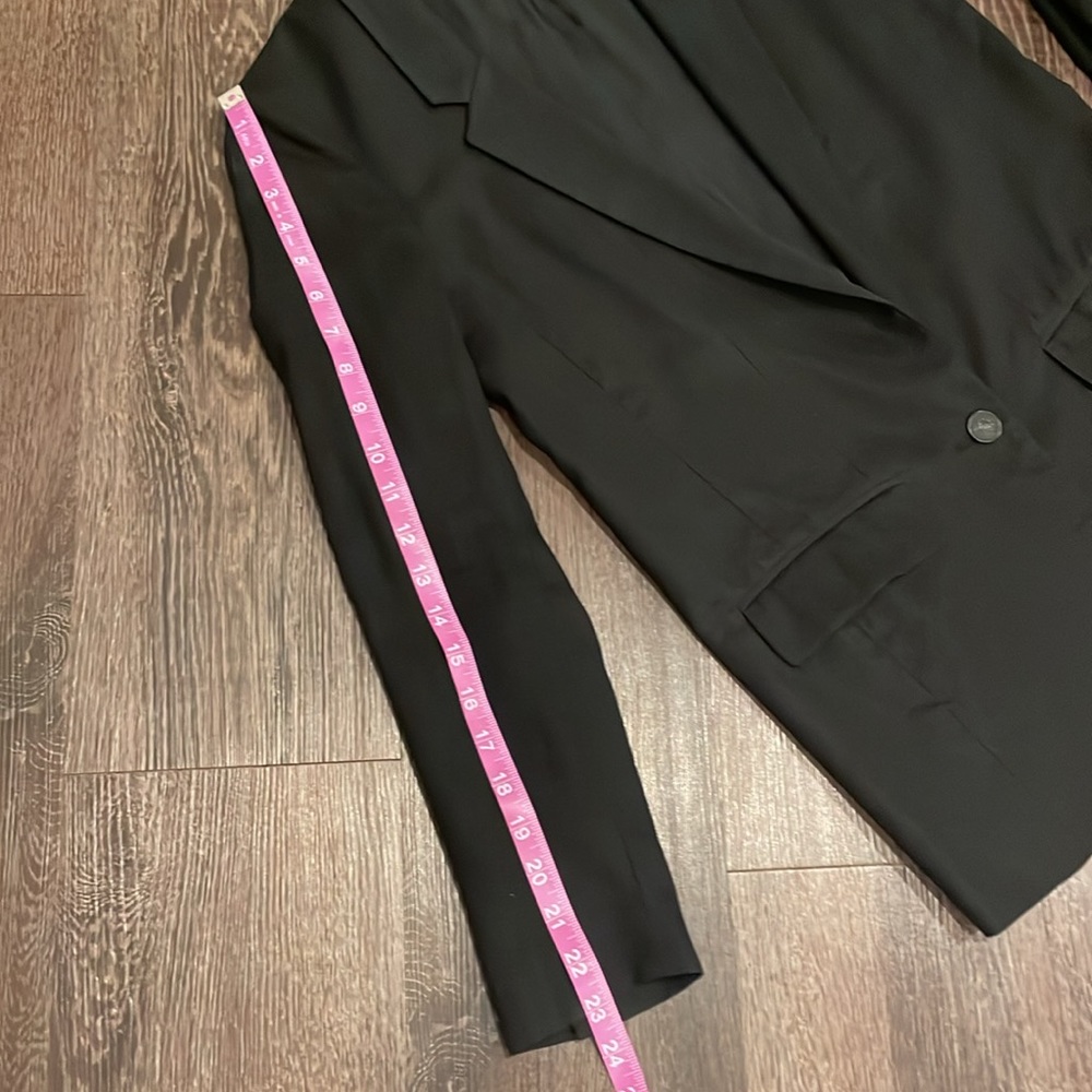 🔖Rag & Bone 100% breathable wool boyfriend fit oversized blazer size 0 black - Picture 6 of 14